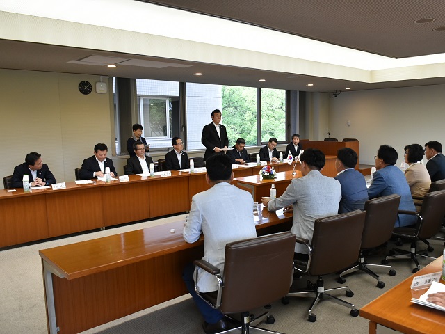 慶尚南道議会韓日親善議員連盟の皆さんが来県されました