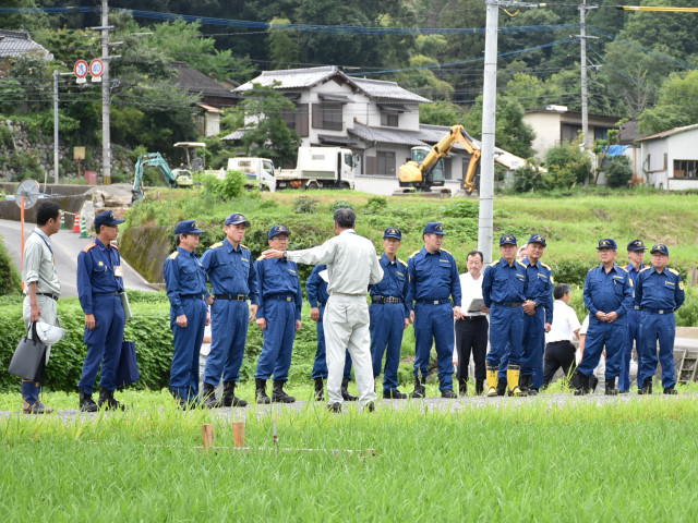 朝倉地区等災害復旧状況の視察