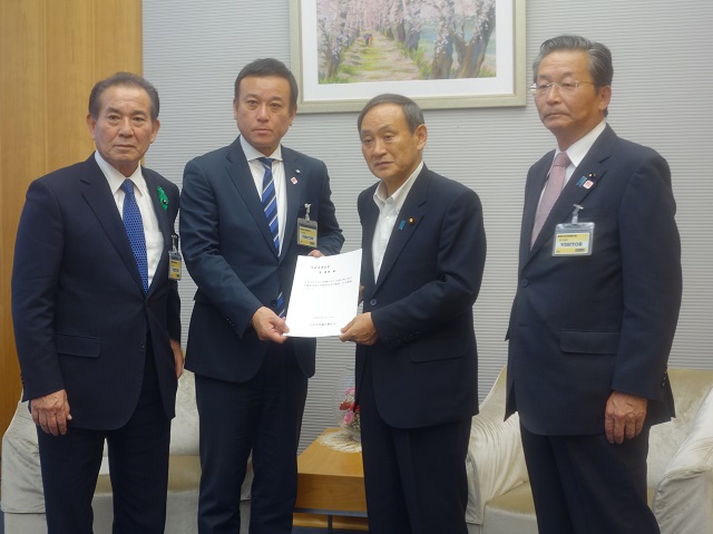 九州各県議会議長会における緊急要請活動