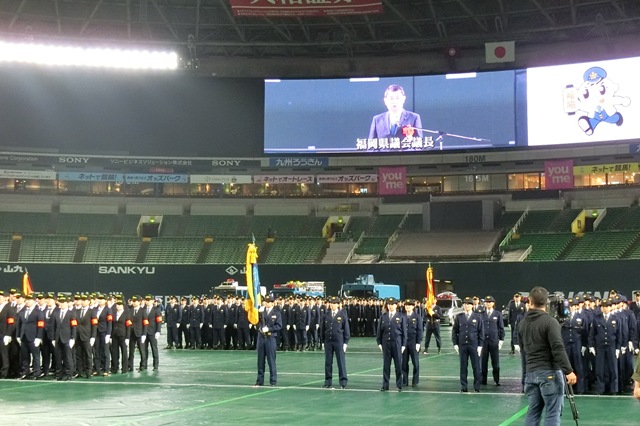 平成２９年福岡県警察年頭視閲