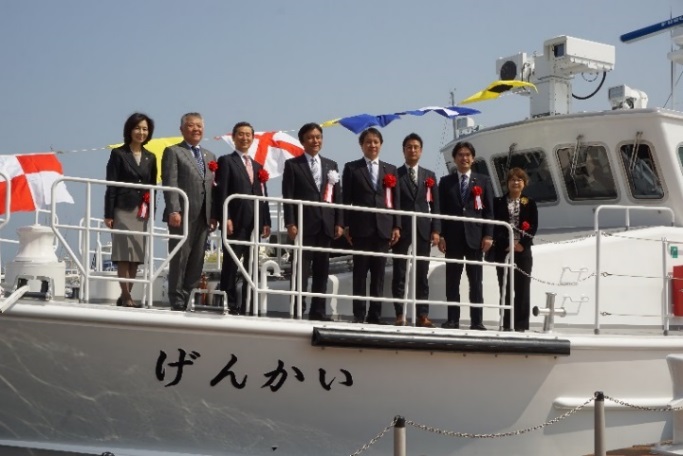 福岡県漁業調査取締船「げんかい」竣工披露式2