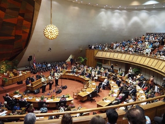 米国ハワイ州議会友好訪問の写真