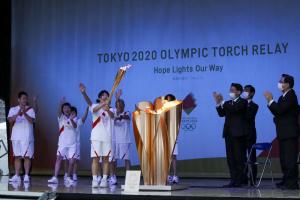 東京2020オリンピック聖火リレー点火セレモニーの写真4