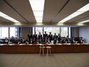 タイ王国バンコク都高校生交流事業による議会表敬の写真1